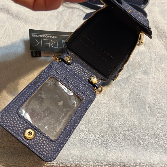 Trek Tech Accessories Crossbody Phone Case Wallet iPhone X/XS Blue NWT - Picture 6 of 7